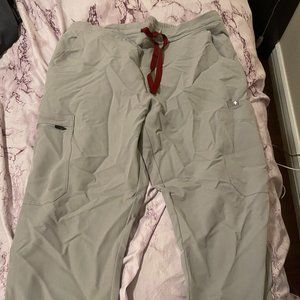 Figs Light Gray Scrub Bottom